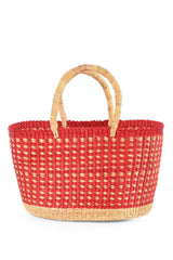 Strawberry Fields Oval Grass Tote