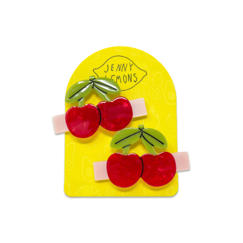 Cherries Alligator Hair Clip Set