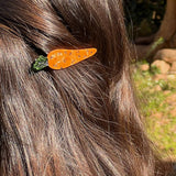 Carrot Alligator Hair Clip Set