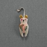 Sargent Pepper Bear - Cotton Ornament, Token, Embellished