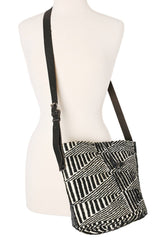 Kamba Triangles Patterned Sisal and Wool Purse