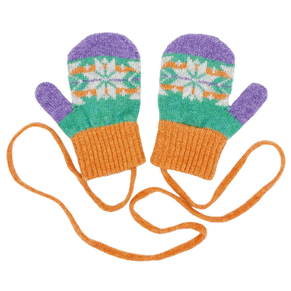 Kids' Patterned Lambswool Mittens