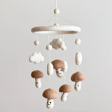 Felt Baby Mobile - Smiley Mushroom