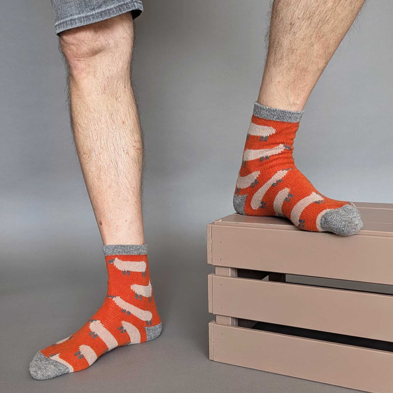 Men's Lambswool Ankle Socks