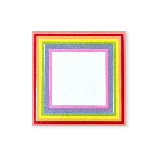 48 pack / Rainbow Banner Square Notes