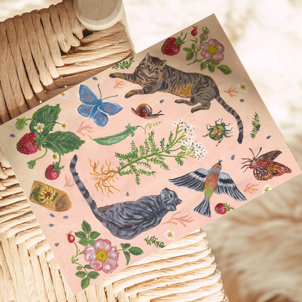 Cat Garden Card