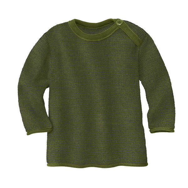 Children’s Melange Jumper - Olive/Anthracite