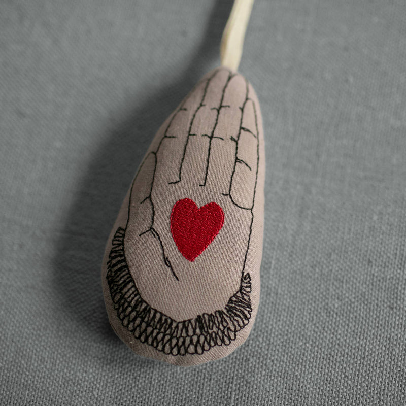 Heart in Hand - Cotton & Lavender filled Ornament, Scented