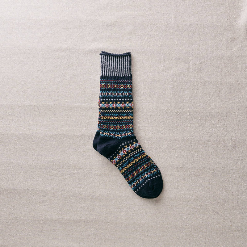 Wool Fair Isle Socks