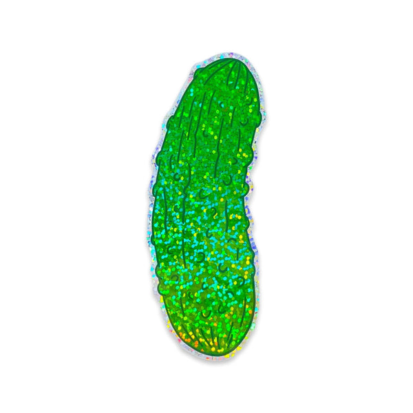 Glitter Pickle Sticker