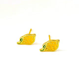 Lemon Enamel Earrings