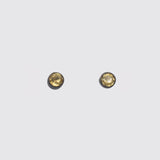 Tiny Faceted Round Stud Earrings - EJ2148