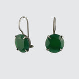 Classic Faceted Stone Drop Earrings