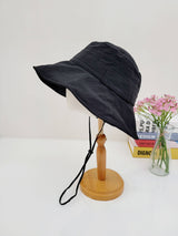 Women's cotton bucket hat, cotton wide brim hat