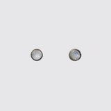 Tiny Faceted Round Stud Earrings - EJ2148