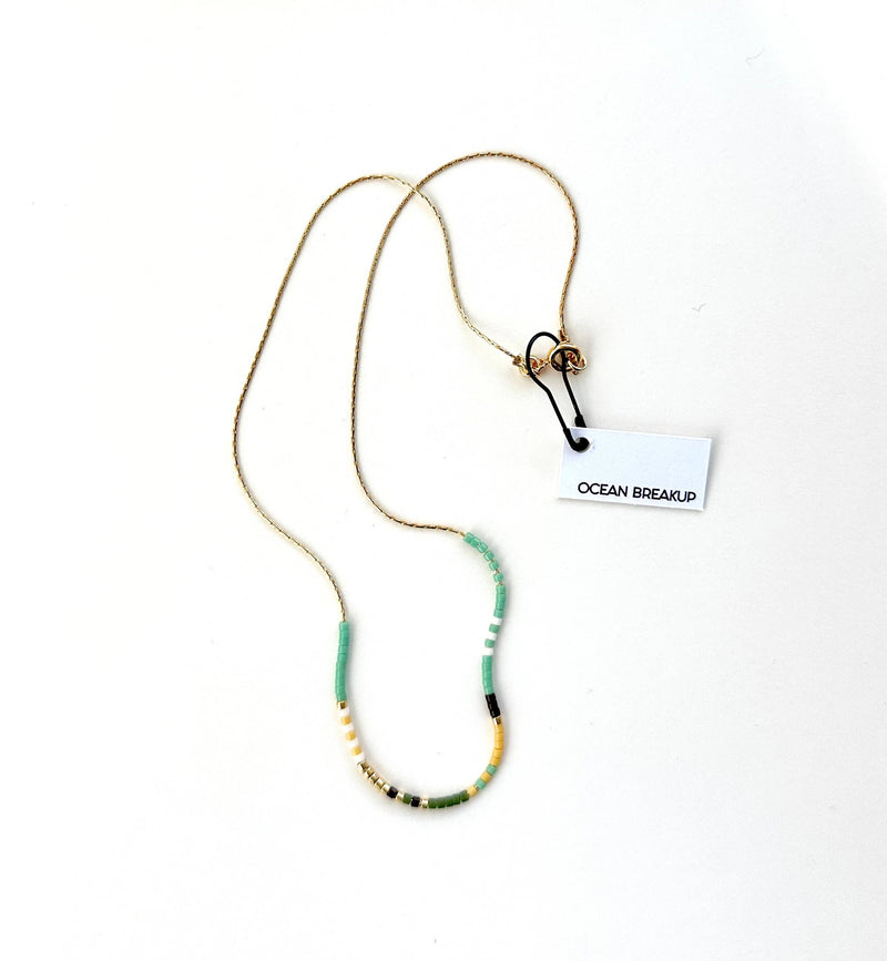 Thin Beaded Necklace - Color Mix Collection