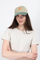 Poppy Cap - Two Tone Green