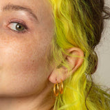 Medium Tapered Hoop Earrings - EJ2201