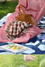 Drawstring Skirt - Red Stripe