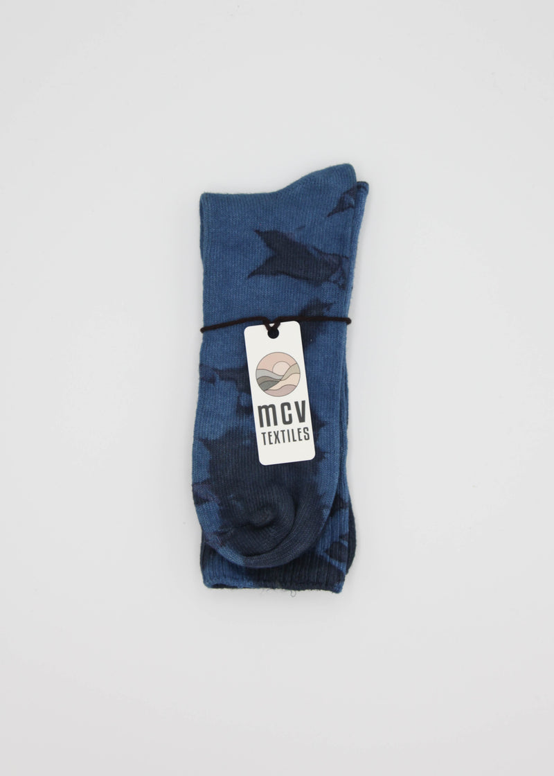 Naturally Dyed Tie Dye Crew Socks