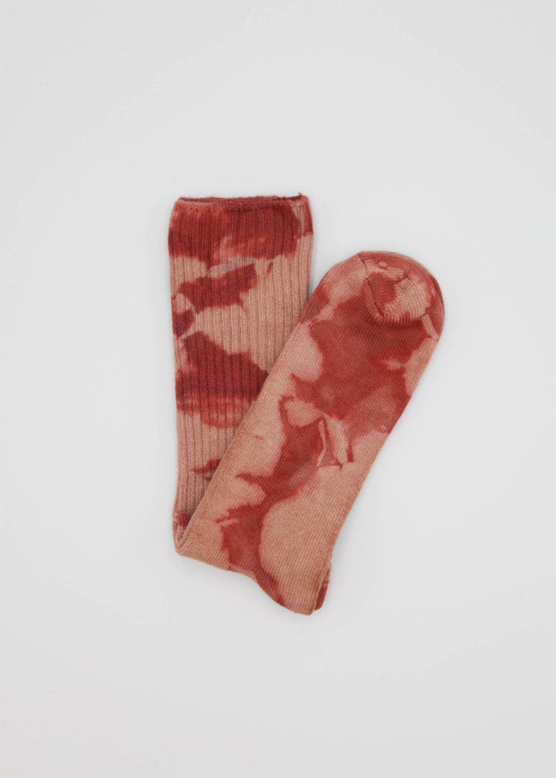Naturally Dyed Tie Dye Crew Socks