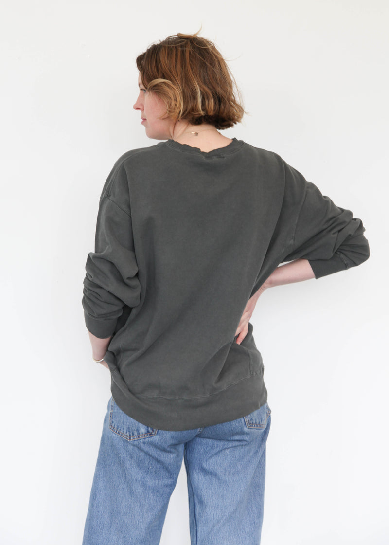 French Terry Pullover - Charcoal