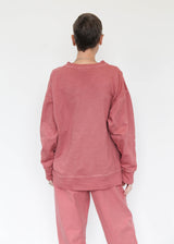 French Terry Pullover - Red