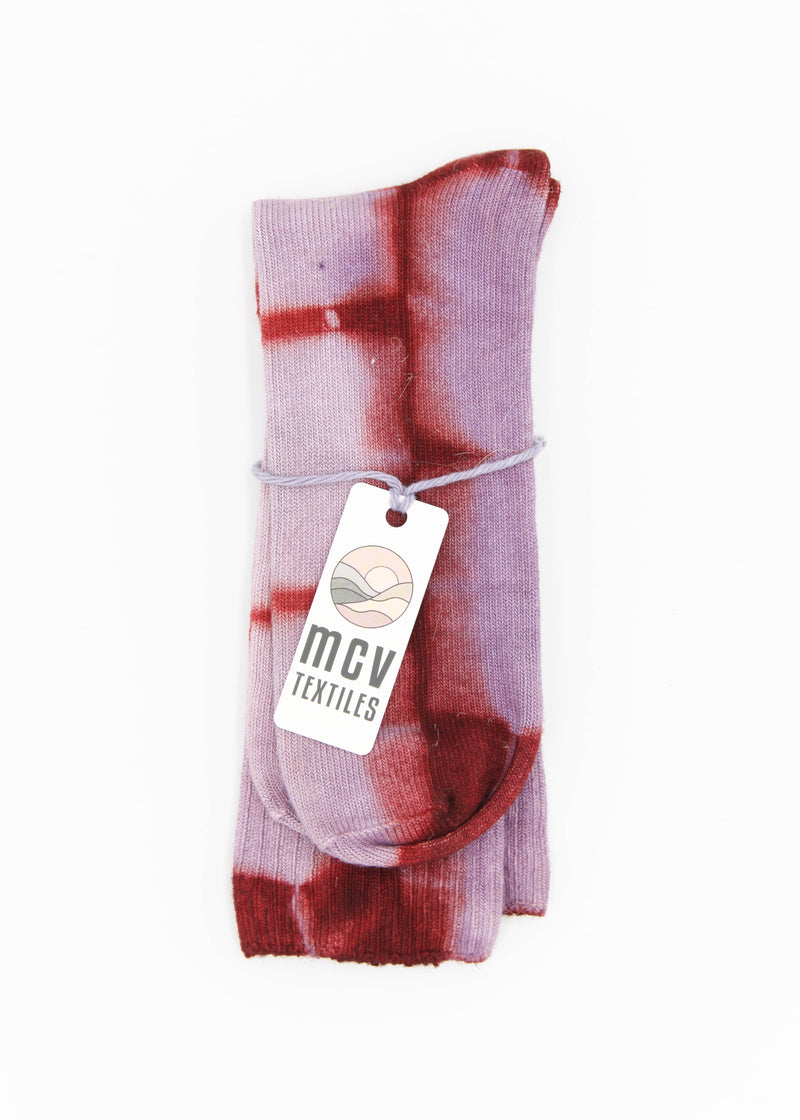 Naturally Dyed Tie Dye Crew Socks