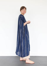 Indigo Stripe Dress - Indigo/Natural Line