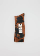 Naturally Dyed Tie Dye Crew Socks