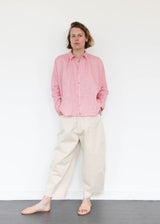 Color Linen Shirt - Pink