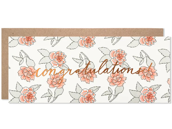 Congratulations Red Roses Card