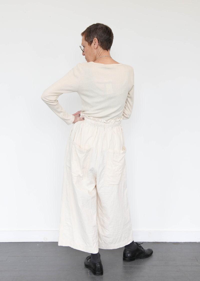 Azumadaki Quilt Pants - Ivory