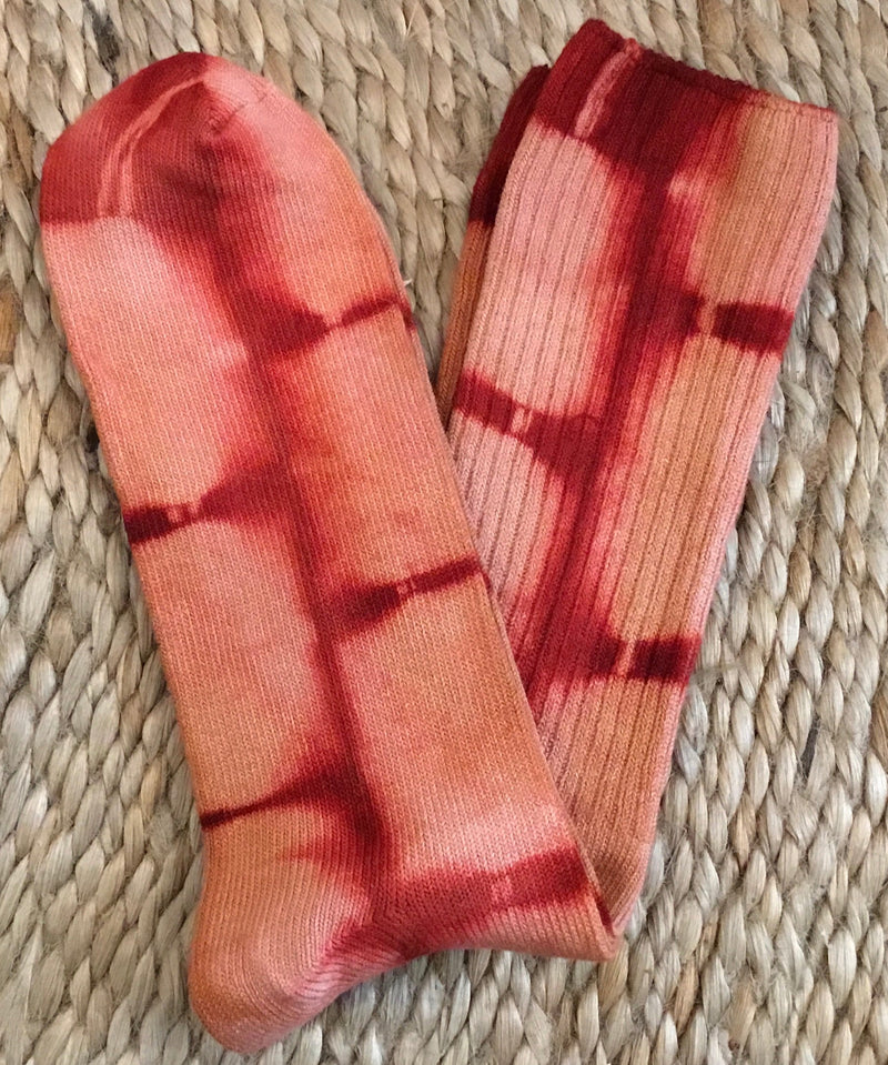 Naturally Dyed Tie Dye Crew Socks