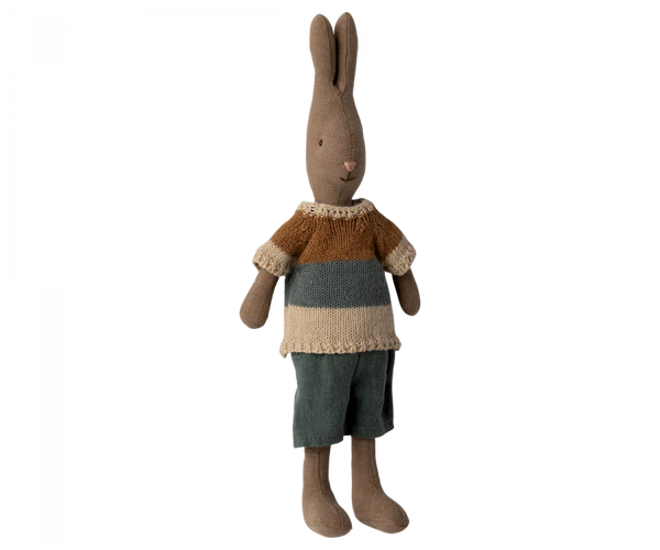Rabbit size 2, Dusty Brown - Shirt and Shorts