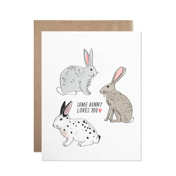 Some Bunny Loves You Card (Three)