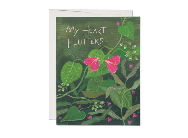My Heart Flutters Moth Card