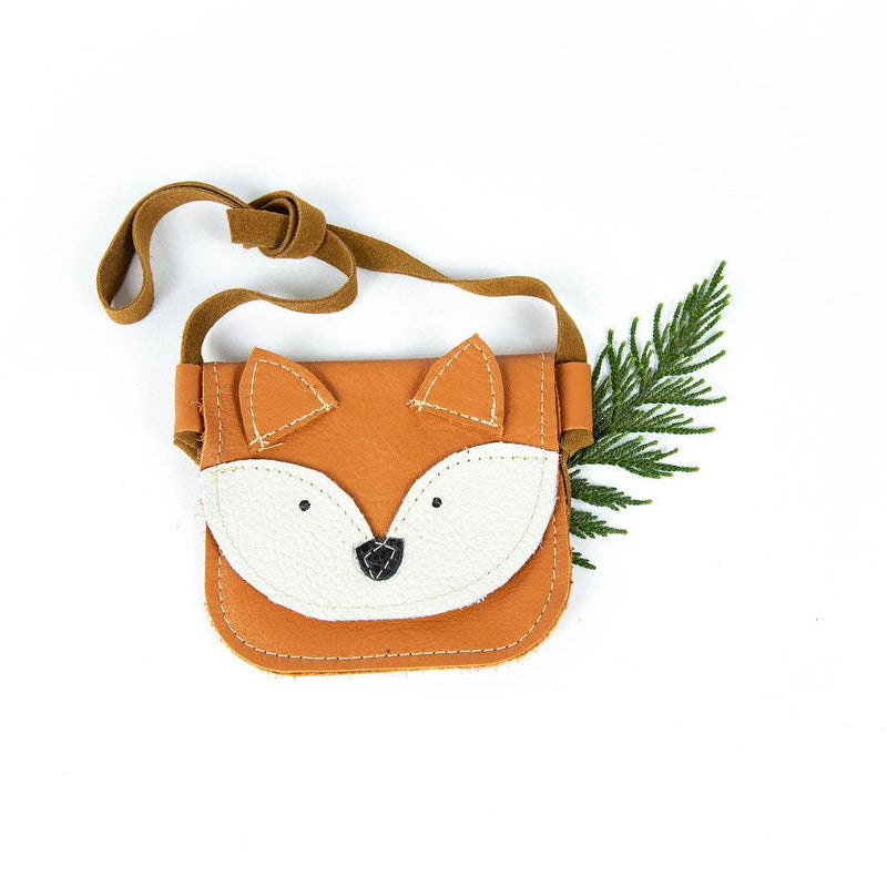 Leather fox sales purse