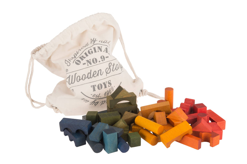Wooden Blocks In Sack