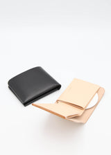 Simple Wallet in Black or Natural Veg Tan