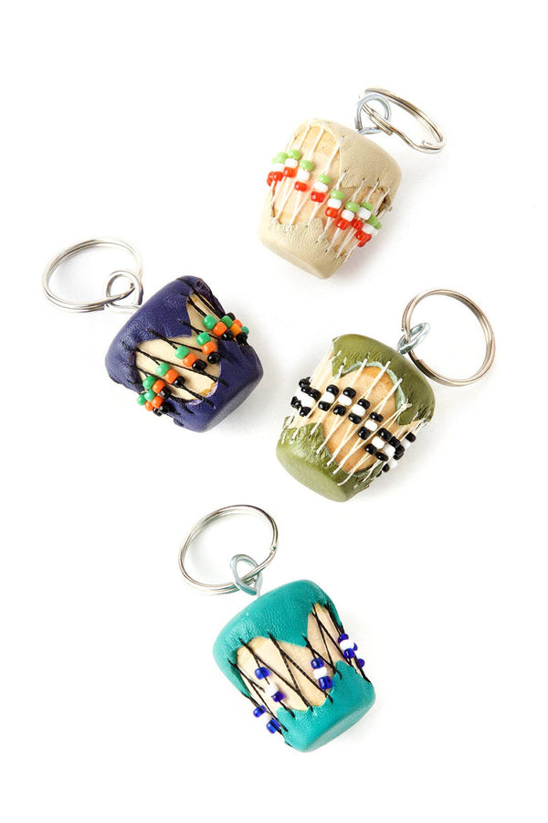 Assorted Colorful African Drum Keychains