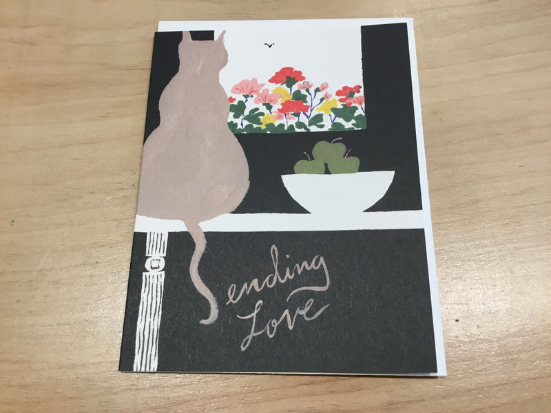 Sending Love Cat Card