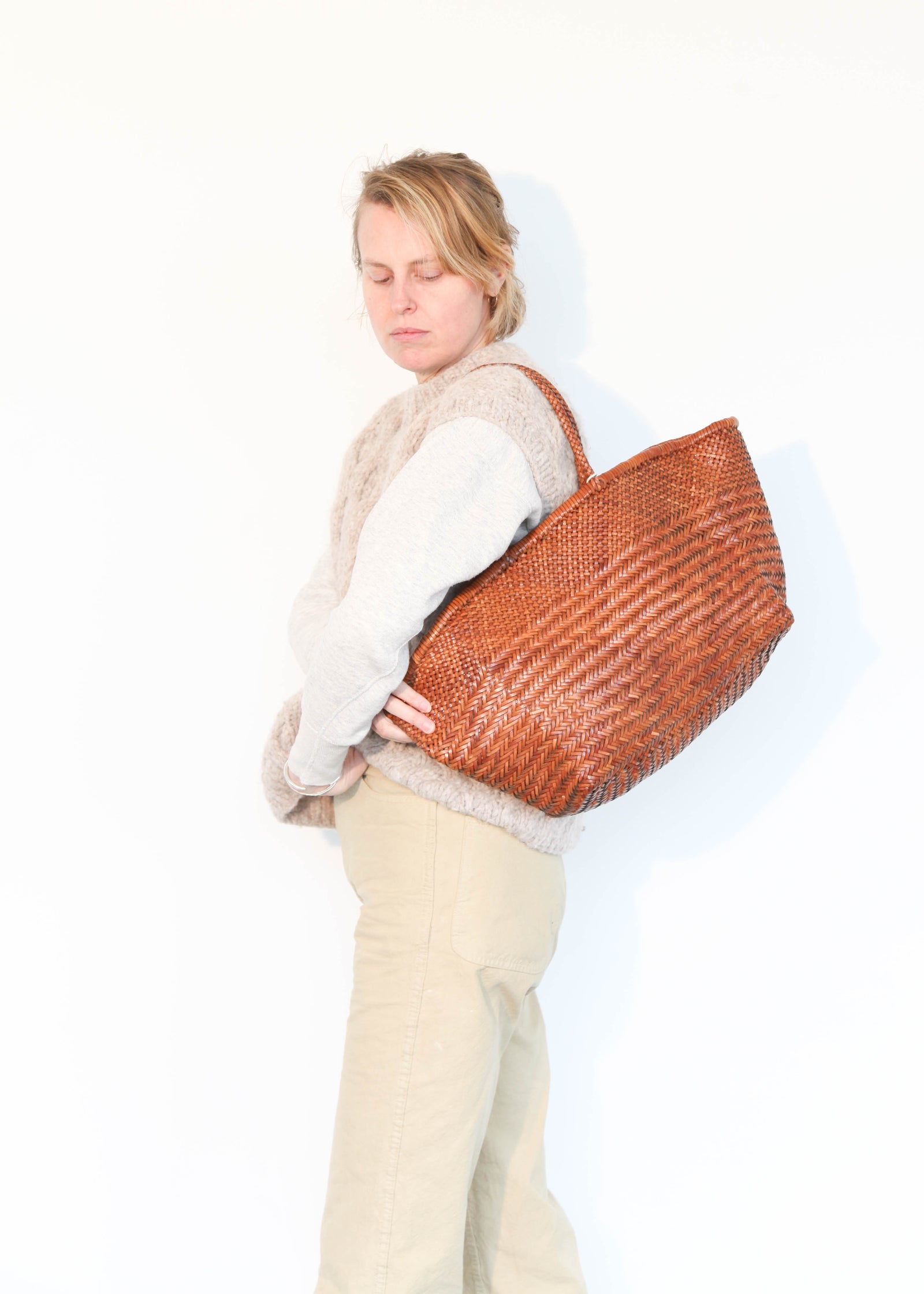 Arcot Basket Bag - Tan – Abigail Rose & Lily Too