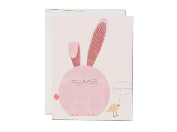 Happy Easter Pink Bunny Card