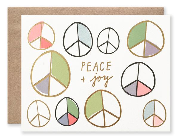 Peace + Joy Holiday Card