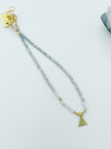 Storm Pyramid Necklace and Bracelet Fog - ïld
