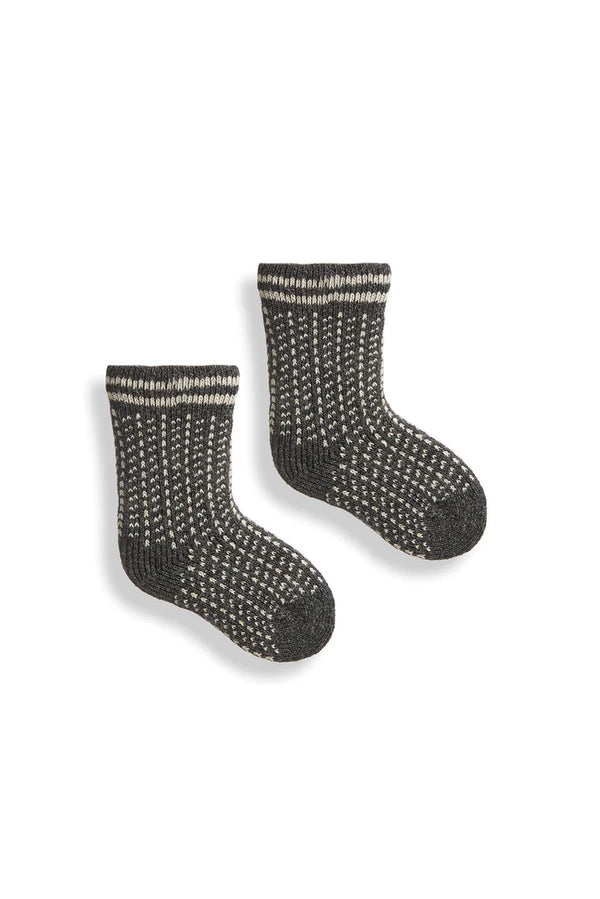 Baby Nordic Birdseye Wool/Cashmere Socks