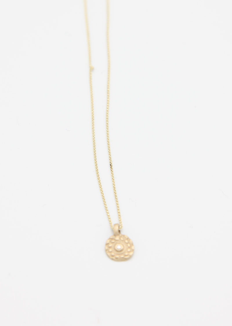 Vata Pendant Charm w/ Wheat Chain Necklace