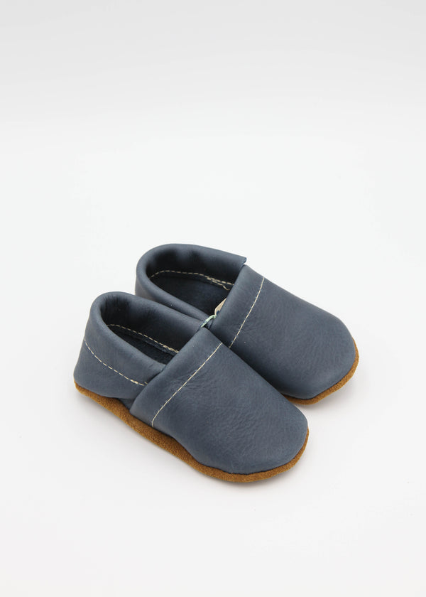 Denim Loafer Leather Shoes