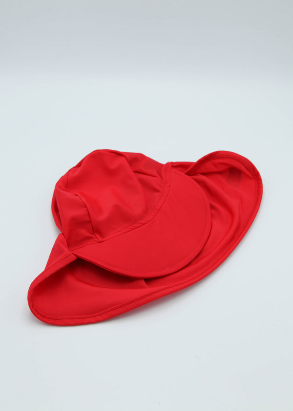Kids Swim Flap Hat - Red